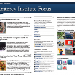 Monterey Institute Focus